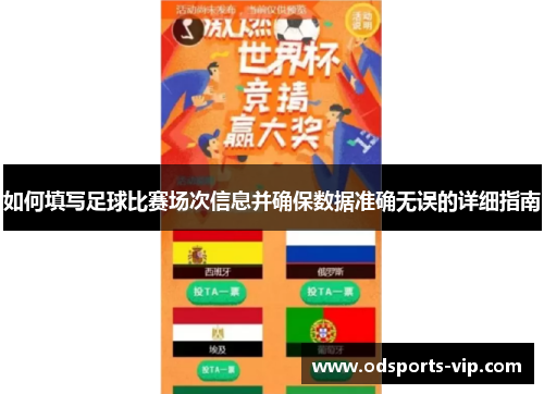 如何填写足球比赛场次信息并确保数据准确无误的详细指南